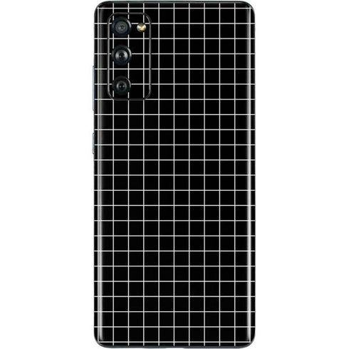Black Grid Galaxy S20 Fan Edition Skin